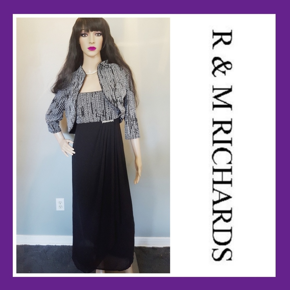 R & M Richards Back Gown with Jacket